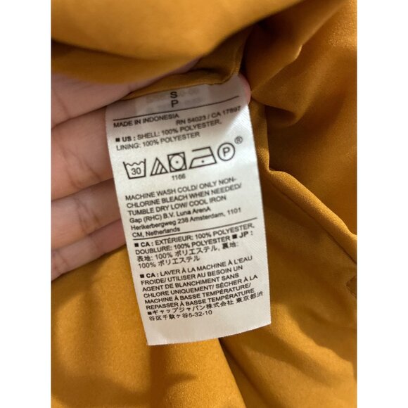 Banana Republic Dress Womens elegant RUFFLE MAXI Golden Grass size Small - Picture 7 of 9